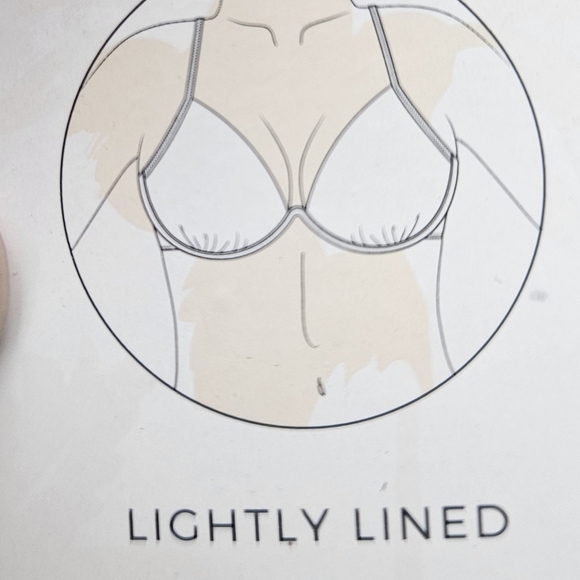 NWT Shade And Shore Women's Swim Bikini Top Size 34C Cobalt Blue Tie Back - Picture 6 of 6